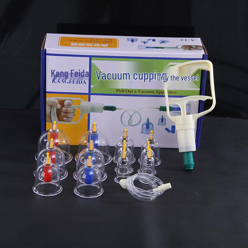 12-Can Home Vacuum Cupping Set for Meridian and Moxibustion Therapy