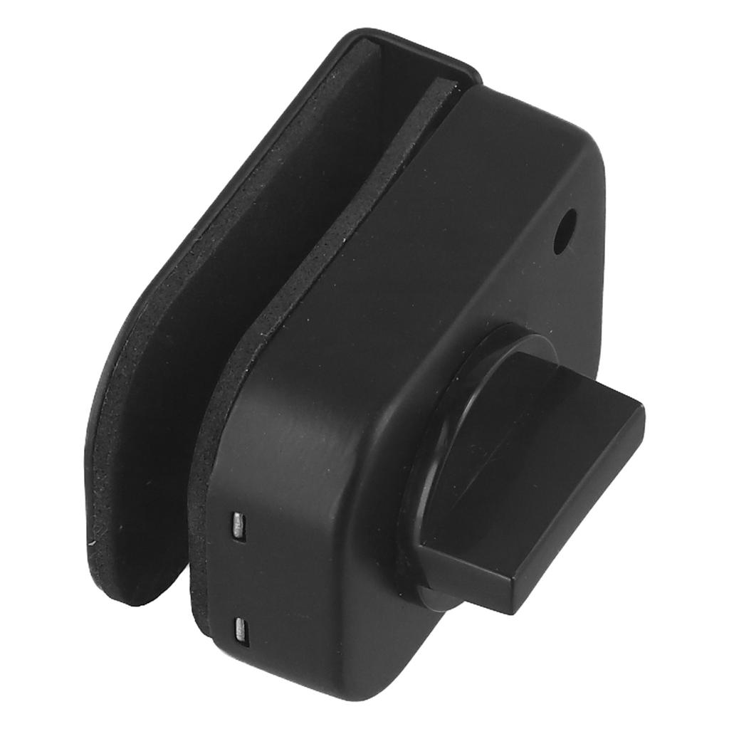 Black Glass Door Lock Stainless Steel No Punching Sliding Control Latch Glass Door Latches Lock/bolt Room Roor Latch Hardware