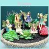 Charming 6 Piece Fairy Figurines Set For Garden And Potted Plant Decor Micro Landscape Accessories