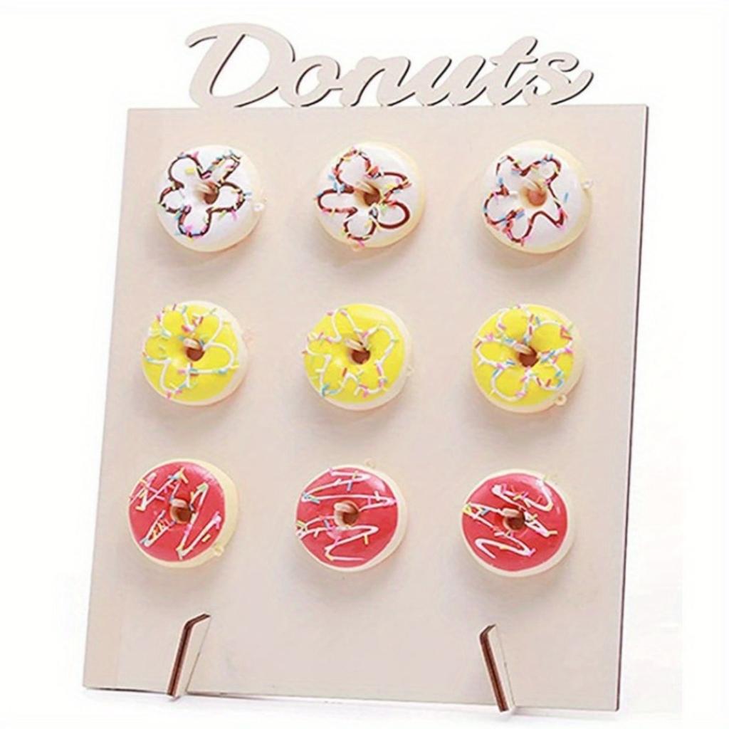 Mehrzweck Holz Donut Wandregal Country Hochzeitsdekoration Tisch Donut Displayständer