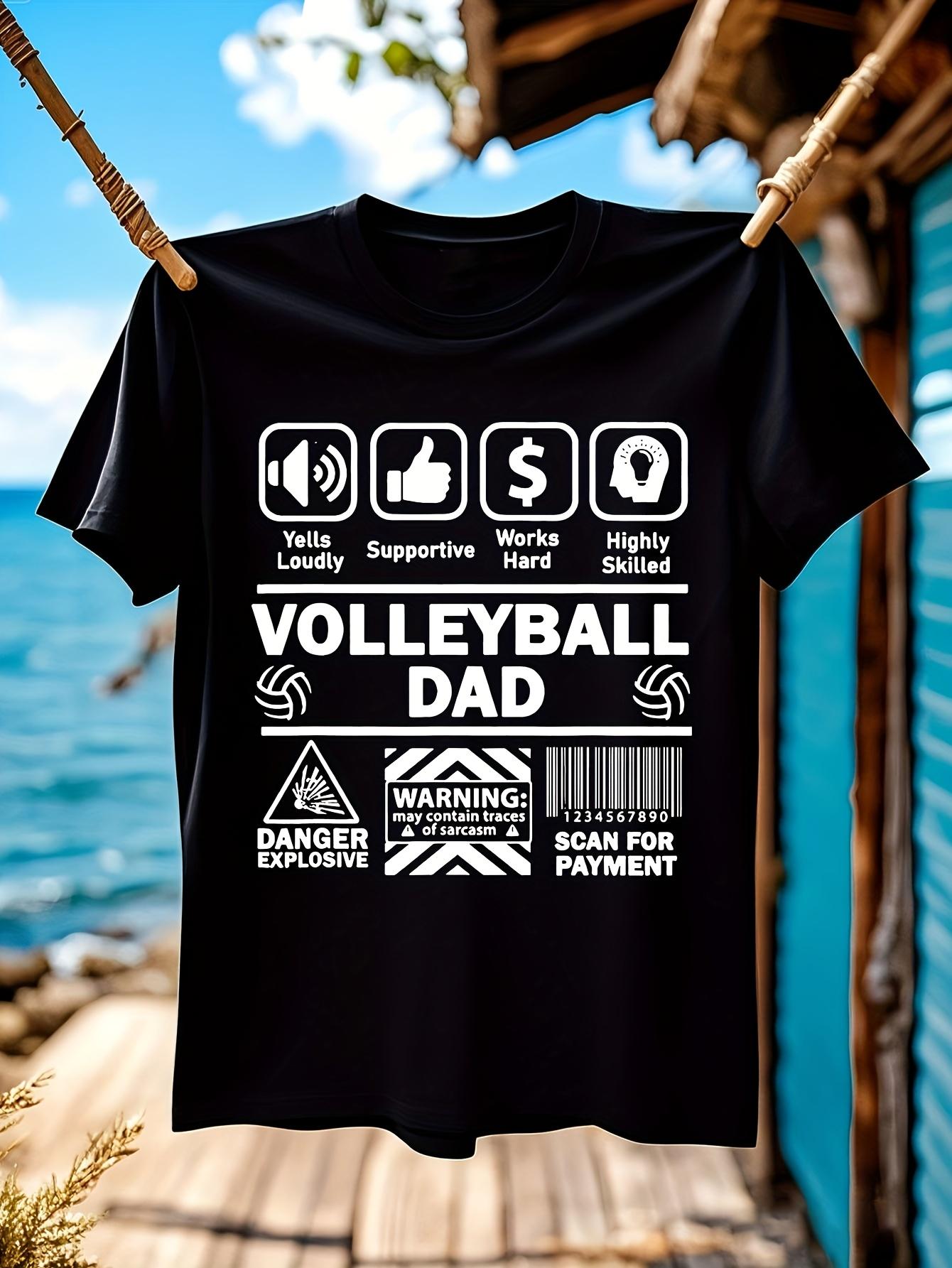 Volleyball Dad Graphic Tshirt Graphic Tshirt M