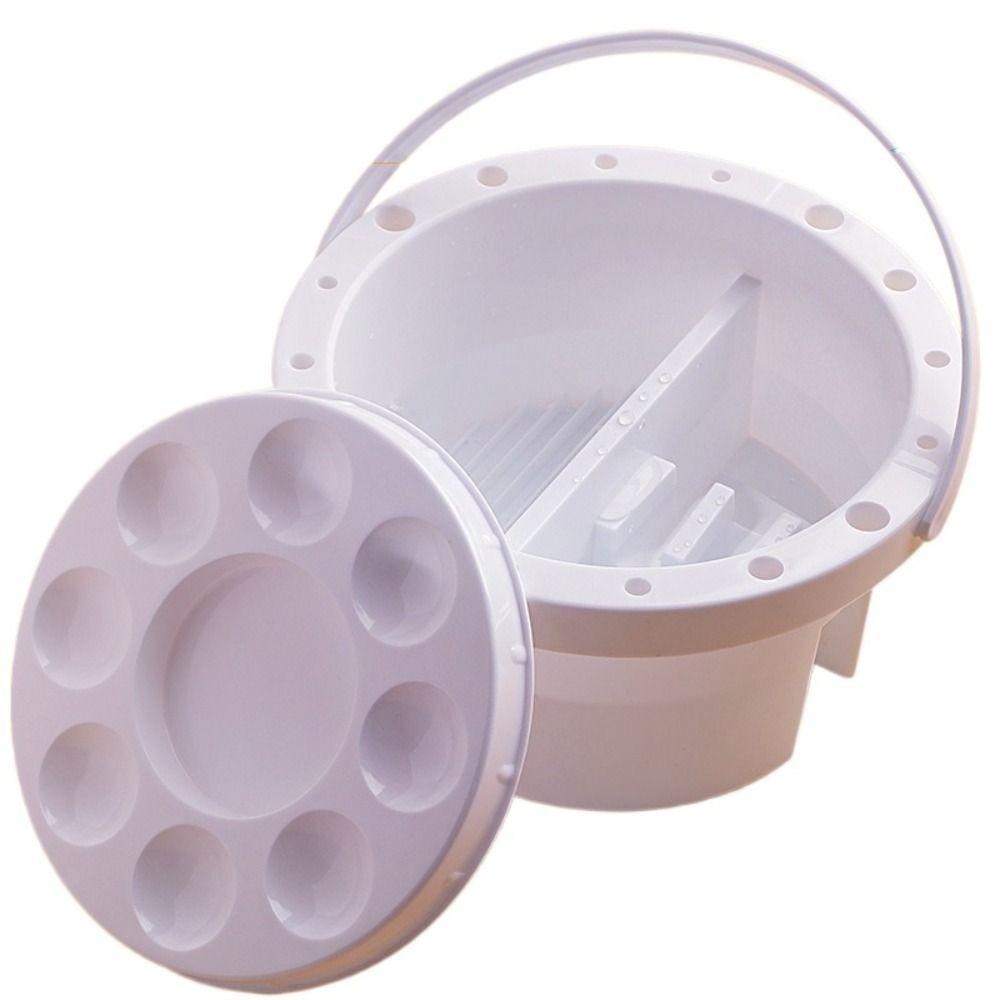 

Portable Brush Washer Bucket Multifunctional Brush Cleaning Tool Brushes Tray Basin Makeup Brushes Style A