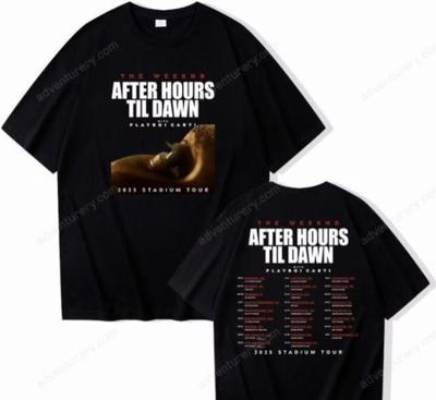 The Weeknd After Hours Til Dawn Tour 2025 T-shirt O-Neck Short Unisex T-Shirt