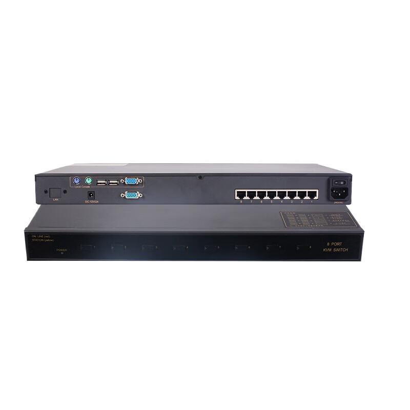 DeepHR 8-Port Cat5 KVM Switch with IP Remote Access