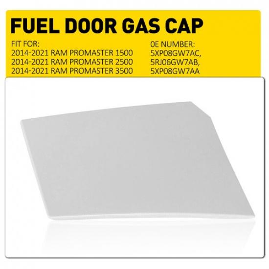 White Fuel Fill Door Fits For Dodge Ram 2014- ProMaster 1500 2500 3500 EOA