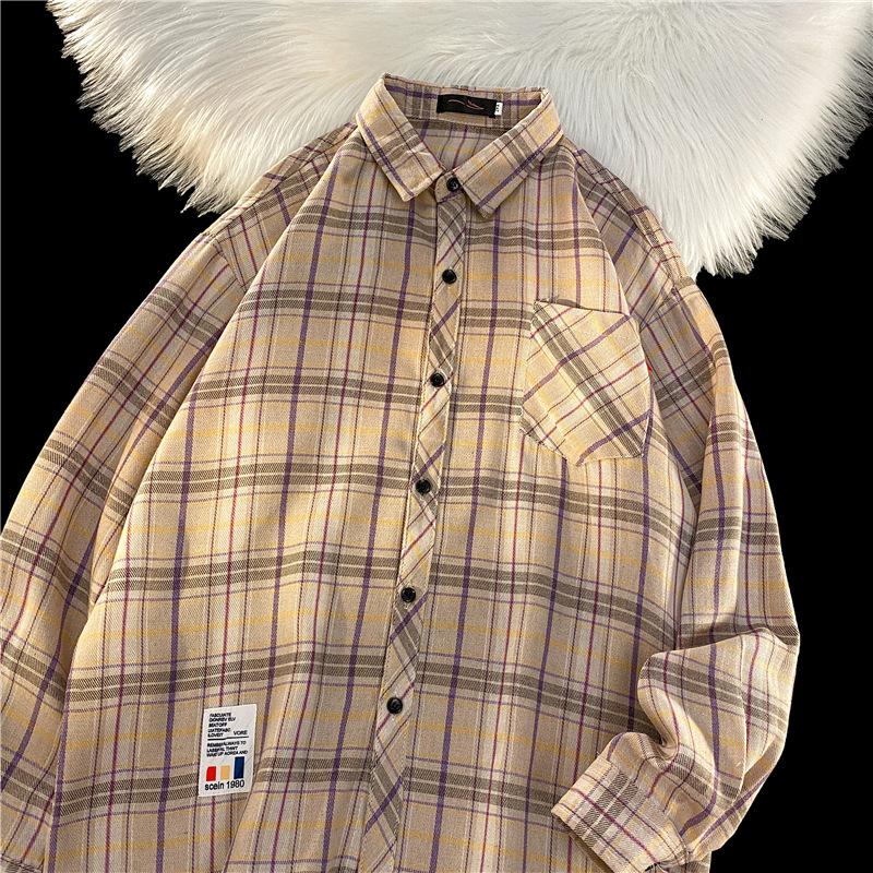 Spring And Autumn Long-sleeved Loose Casual Bottoming Shirt Couples Versatile Jacket