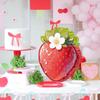 Strawberry Pinatas Jungle Party Decorations Summer Fruit Piñata for Fruit Theme Birthday Carnival Game Baby Shower Summer