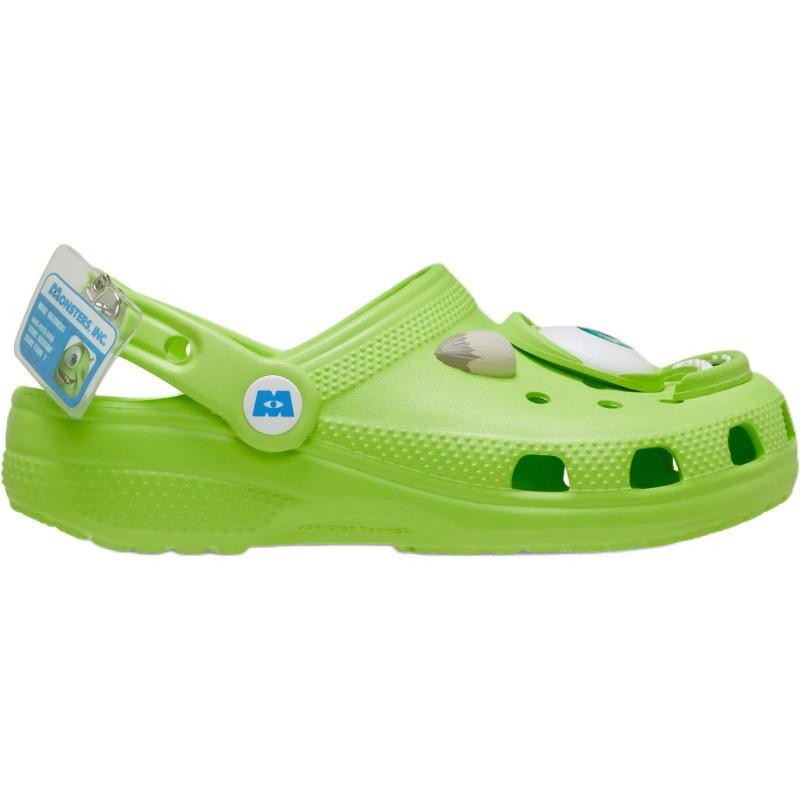 Crocs Kids Monsters Inc Collaboration Classic Clog Green Versatile Comfortable Low Top Sandals 210876-90H