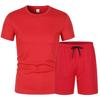 Fashion Jogging Mesh Set Running Training Sports Casual Shorts T-shirt 2-piece