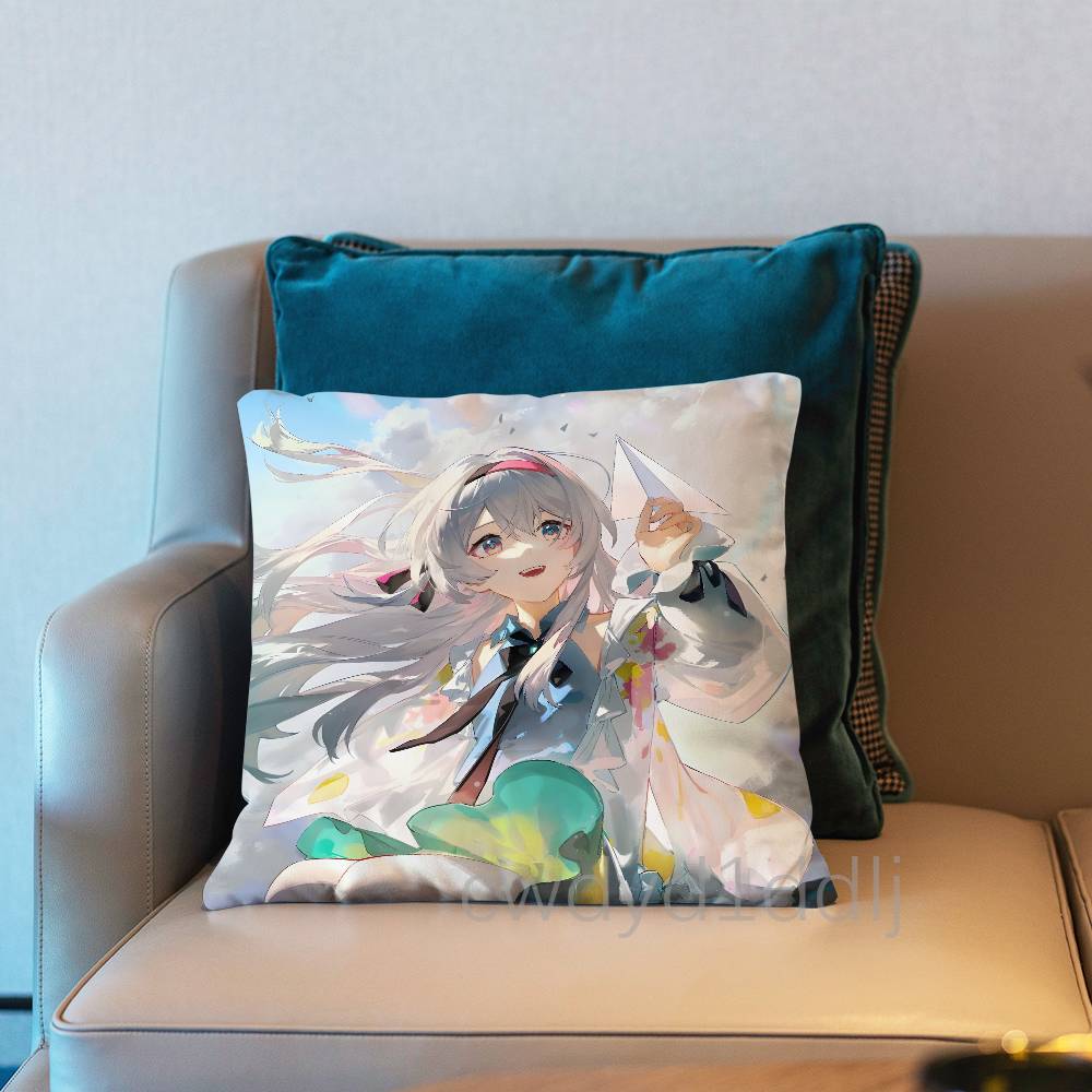 HHonkai Star Rail Firefly Cushion Cover Pillow Cover Decor Pillowcase Printed Cushion Case For Couch