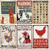 Crazy Chicken Coop Sign Retro Metal Welcome Plaque Funny Farmhouse Perfect For Henhouse Or Kitchen Ideal Farm Gift Wall Decor