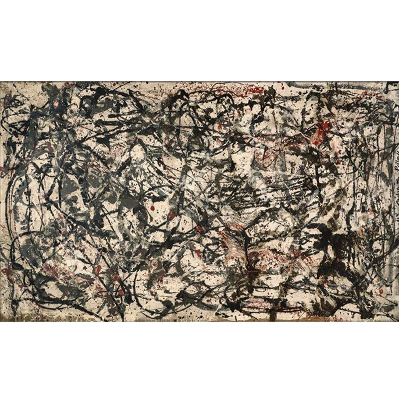 Jackson Pollock Abstract Oil Canvas Painting Color Modern Posters and Prints Wall Art Picture for Living Room Home Decor Cuadros
