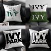 Cool Athleisure Logo L-Ivy Park-P Pillow Case Anti-dustmite Pillowcase Invisible Zipper Silky Short Plush Sofa Cushion Cover
