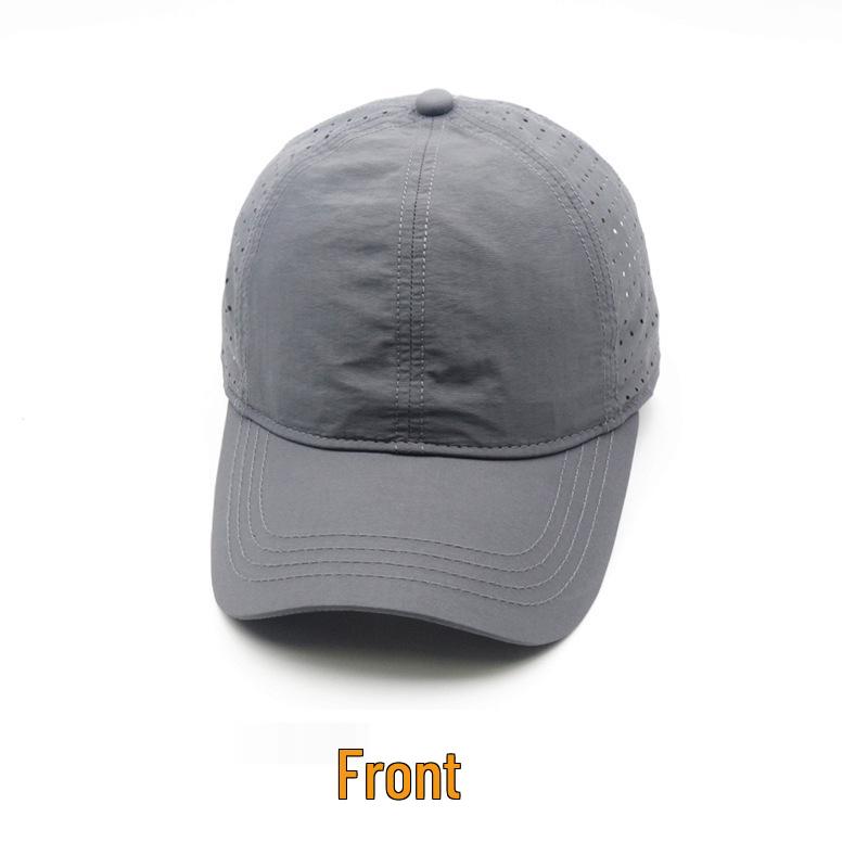 Unisex Large Head Quick-Dry Sun Protection Hat - Breathable Mesh Baseball Cap