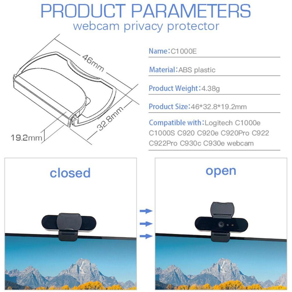 Shutter Camera Lens Privacy Cover for Logitech C1000e 1000s 920 920e 920Pro 922Pro 930c 930e