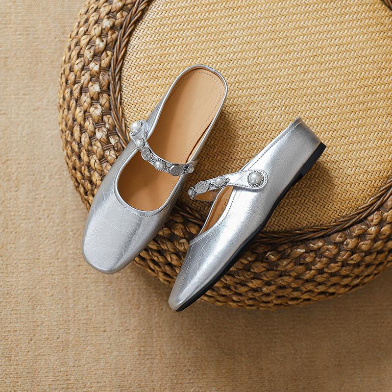 

Серебряные туфли-лодочки, сумка для обуви, голова, беременные женщины, туфли Мэри Джейн, на одном ремешке, полуподдержка, полушлепанцы, женская летняя обувь 40 серебряный