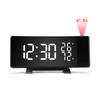 Top Selling Smart USB Projected Alarm Clock Thermometer Modern Design LED Desk Table Clock Electronic Movement for Household Use