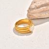 Jewelry Heart Ring Elegant Shell Ring Trendy Finger Ring  Hipster