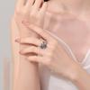 Silver Retro Thai Rose Leaf Ring - Women's Versatile Temperament Index Finger Accessory