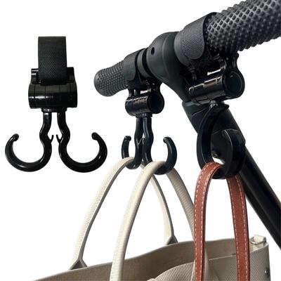 Stroller Hook and 360 Degree Rotating Loop for Hanging Purse & Shopping Bag Pram Hook for Pushchair Buggy Organizer Hook