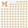 100Pcs Gift Wrapping Ribbon Bowknot 8cm Polyester Fabric Bowknot for Birthday Valentine's Day Wedding Gift Packaging P9YB