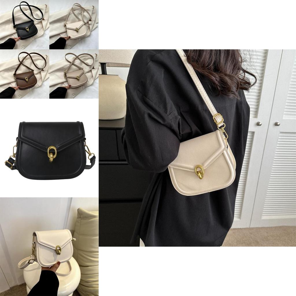 Stylish Retro Shoulder Bag For Women 2023 Trendy Fashion Crossbody Saddle Bag