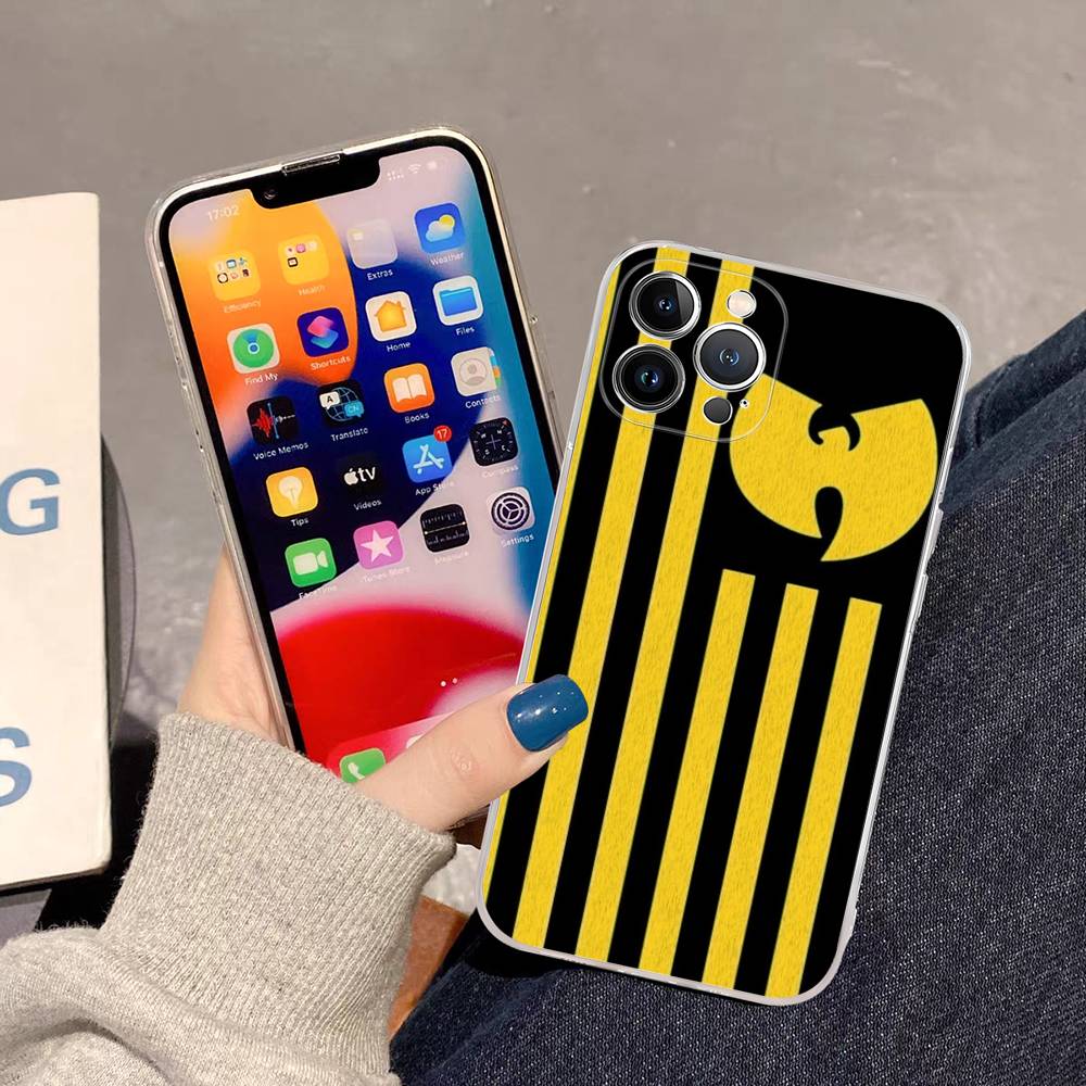 Classic W-wu T-tang Singer C-Clan TPU Silicone Case For IPhone 11 12 13 14 15 16 17 Pro Max Shockproof Clear Back Cover