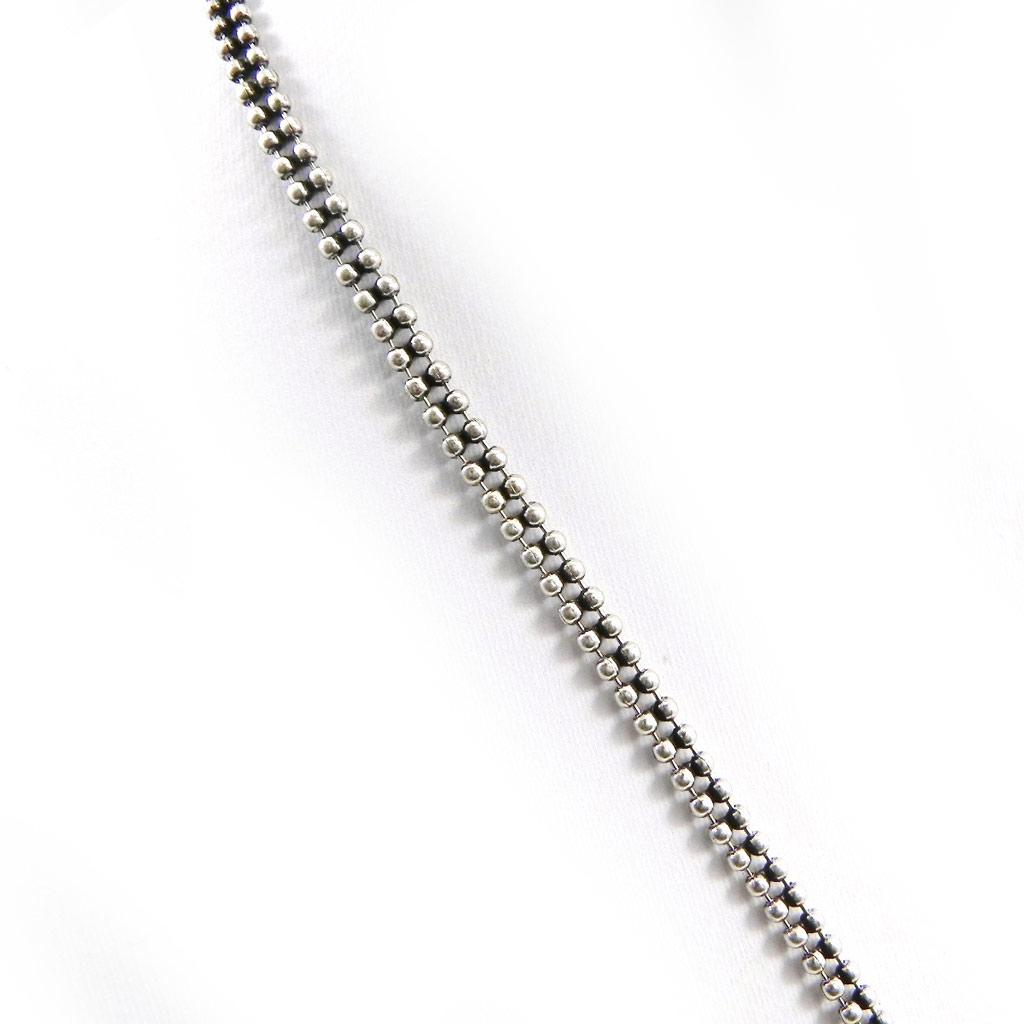 NOA [G8323] - Designer Necklace 'Sissi' Black White