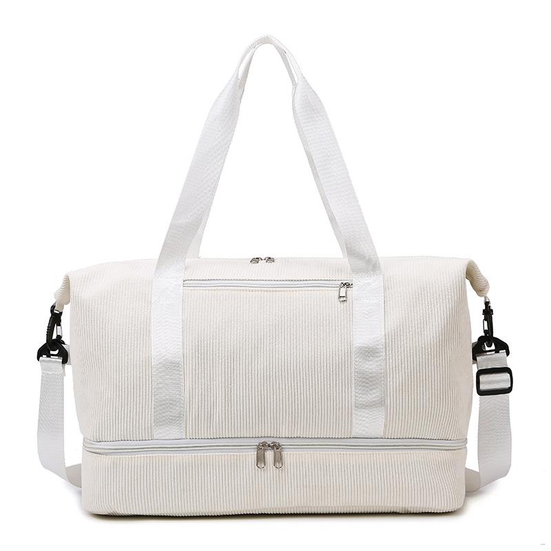 New with shoe compartment sports fitness bag large capacity luggage dry and wet separation handbag boarding travel bag