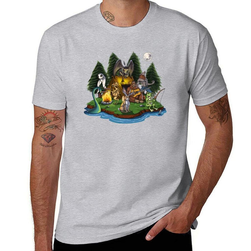 Cryptozoology Cryptids Camping Tshirt plain sports fans boys whites heavyweights mens graphic tshirts big and tall