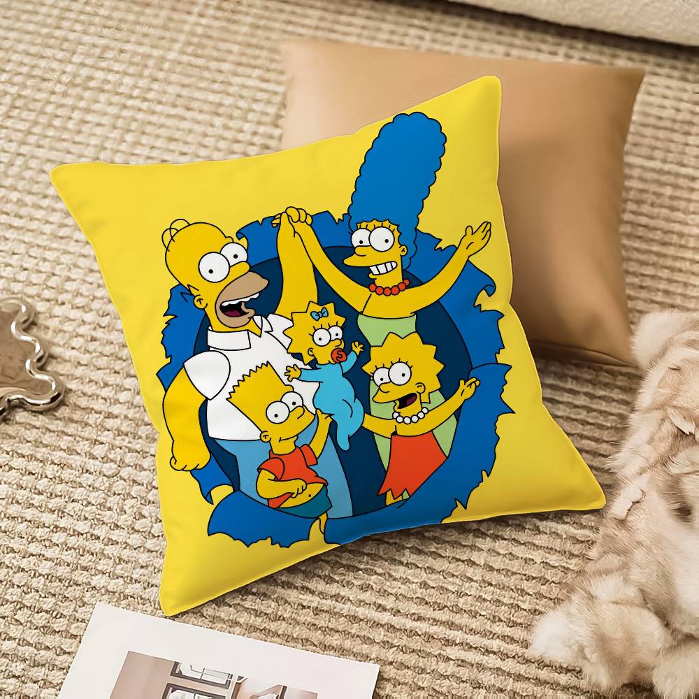 Simpsons La Peliculalos Pillow Case Anti-Dustmite Invisible Zipper Sofa Bed