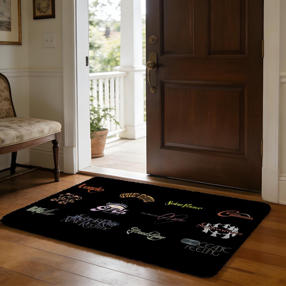 The SSisters Of Mercy Floor Mat Soft Flannel Absorbent Mat Non-Slip Rug Home Bedroom Bathroom
