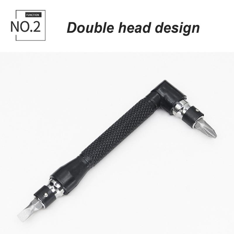 L-förmiger Doppelkopfschraubendreher Legierter Stahl für Möbelmontage und Elektronikwartung