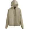 Williams V Zip Up Hoodie Waffle Men Tops Cream KHM030622-102