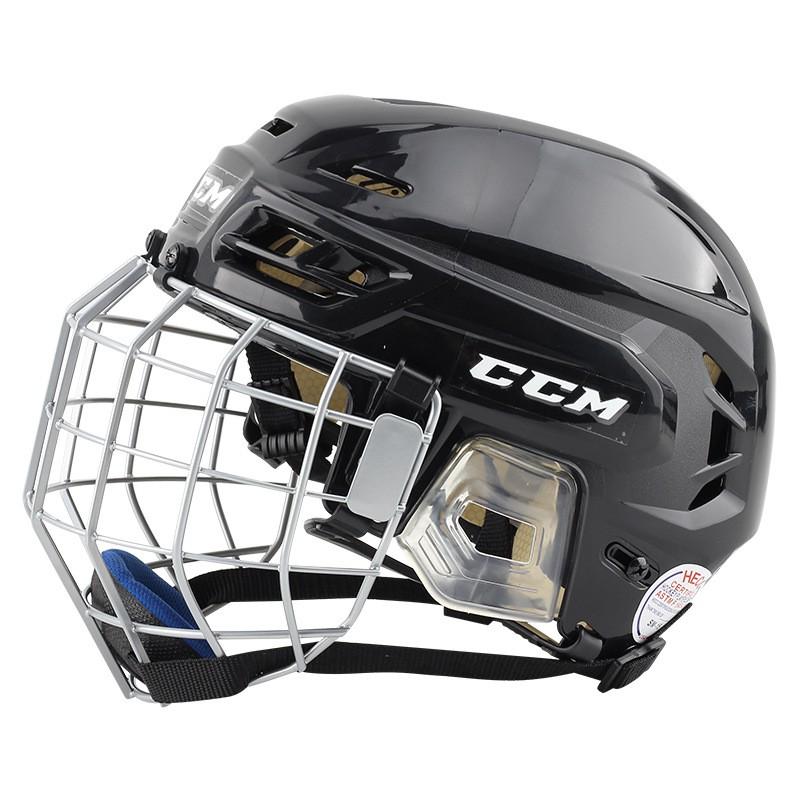Hockey Helmet Ice Field Roller Skating Adults Kids Goalie Protective Headgear PE Material