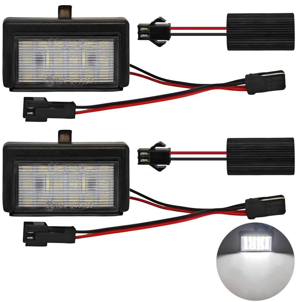 2 szt lampki rejestracji LED kompatybilne z Mercedes ML, GL, Smart Roadster Off-Road