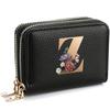 Portafoglio Portatessere da Donna, alla Moda, con Doppia Cerniera, Stampa di Lettere, Multi-Scomparto per Carte di Credito e Monete da Donna