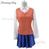 Gioco Doki Doki Literature Club Natsuki Cosplay Sayori Yuri Monika Costume Cosplay Set Parrucca Uniforme Scolastica Ragazza Donna Costumi