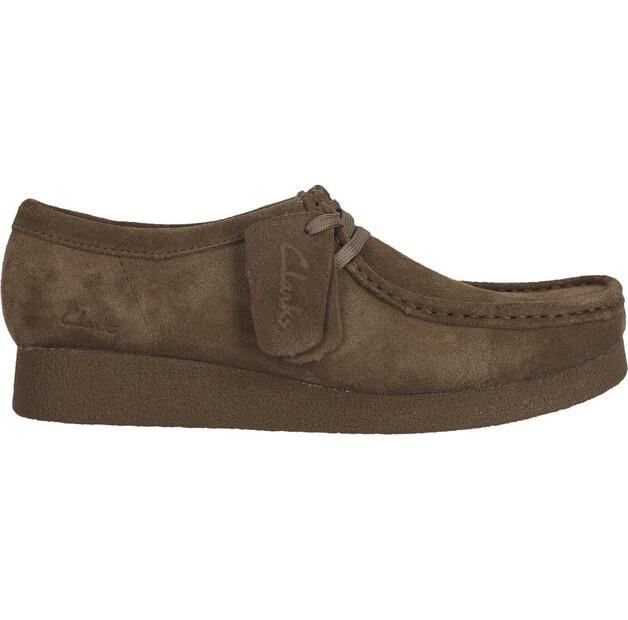 Women's Semi-boots Clarks Wallabee Evo Sneaker Olive