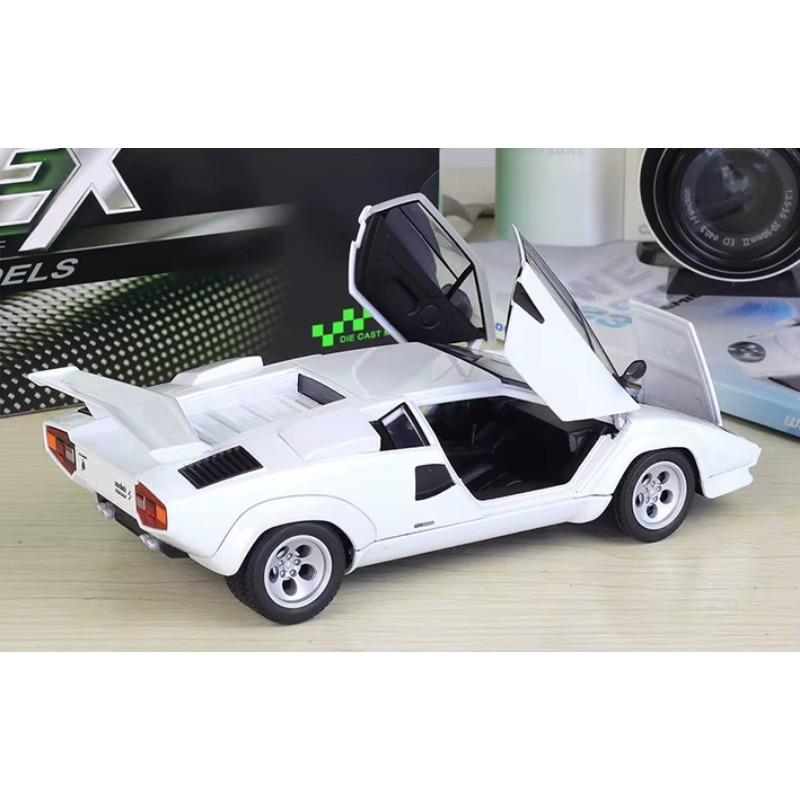 1/24 Высококачественная литая модель автомобиля WELLY Lamborghini Countach LP 5000S Гоночная машина Металлическая экзотическая игрушка из сплава для детской коллекции