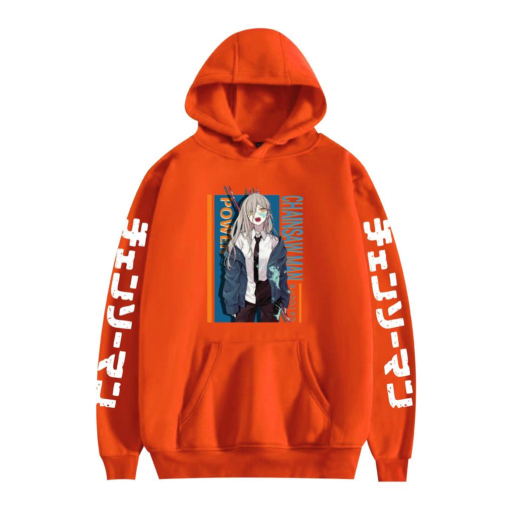 Chainsaw Man Hoodie Autumn Winter Fleece Streetwear Tops