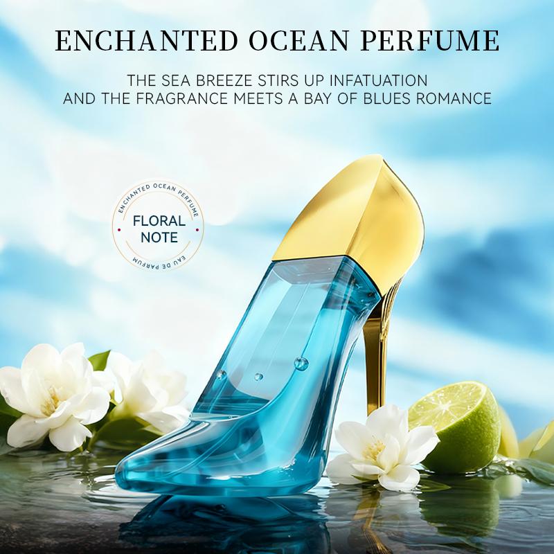 Deold Perfume Océano Encantado Unisex – Eau de Parfum Floral Aroma Fresco de Larga Duración 50ml