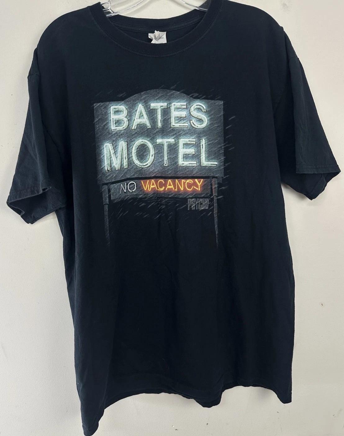 

Rare Y2K Official Bates Motel Psycho No Vacancy TV Show Movie Promo T-shirt LARGE XL