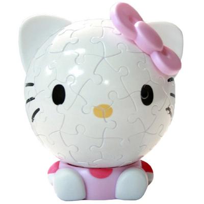Works Eye Big Face Hello Kitty Pink WS903563 Korea 3d Puzzle