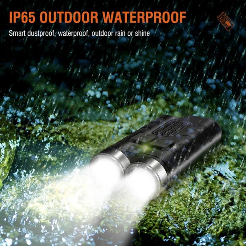 Super Bright Pocket Torch Light XPG LED Multifunctional Mini Keychain Flashlight Type-C USB Rechargeable Outdoor Camping Torch