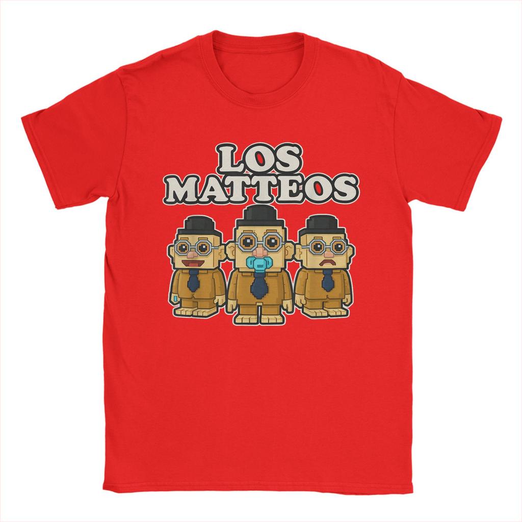 Los Matteos Funny Mateo Italian Brainrot Kids Gaming Meme T-Shirts Men Humorous 100% Cotton Tee Shirt O Neck Short Sleeve Tops