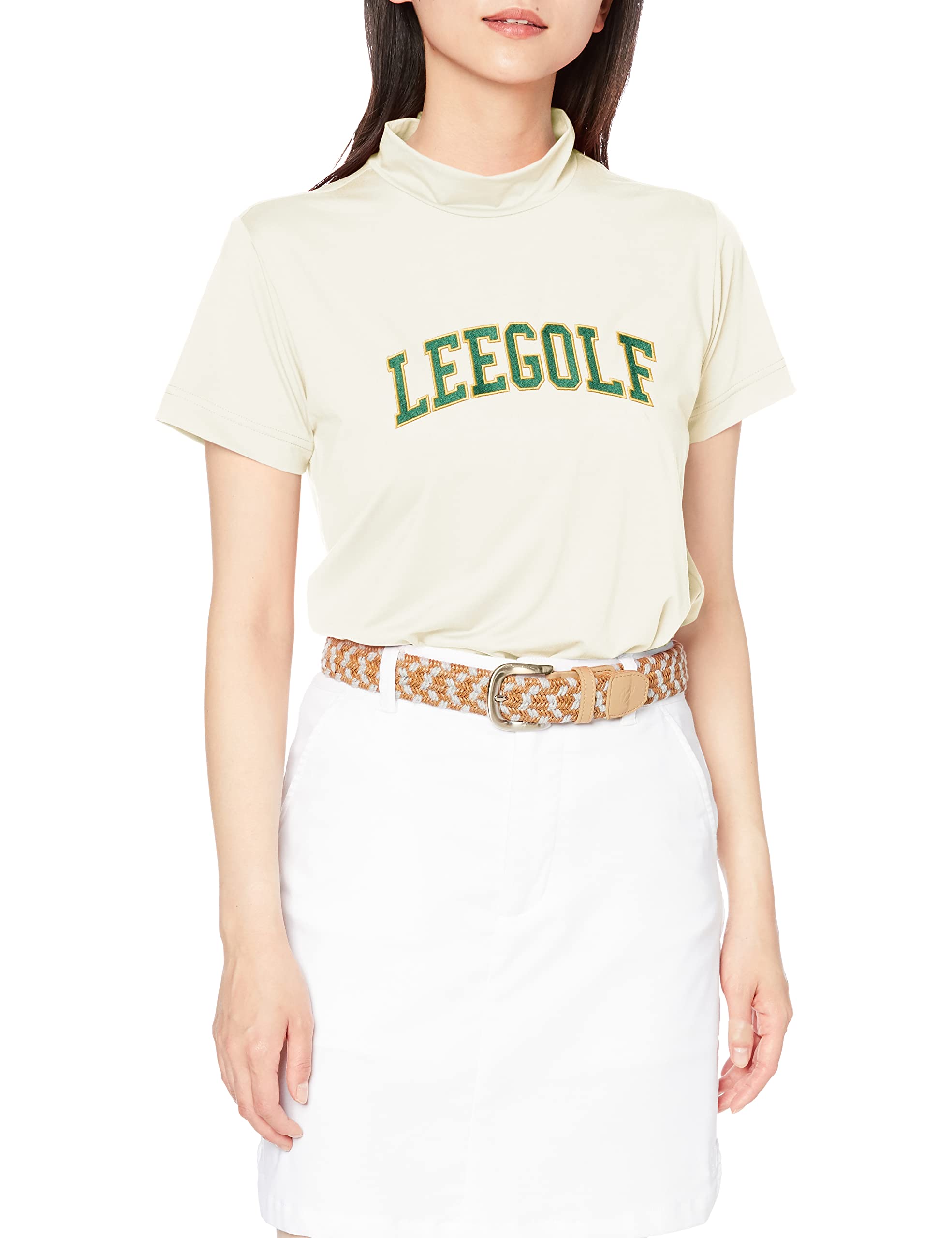 

Lee Облегающая футболка с высоким воротом Белая XS Женская белый