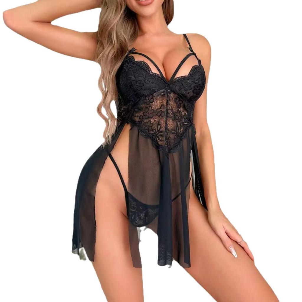 European and American Plus Size Lace Lingerie: Pure Desire Sexy Temptation