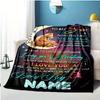 For My Son Customize Your Name Blanket Used For Chair Office Sofa Bed Camping Soft And Warm Giving Friends And Relatives Birthday Graduation Gift