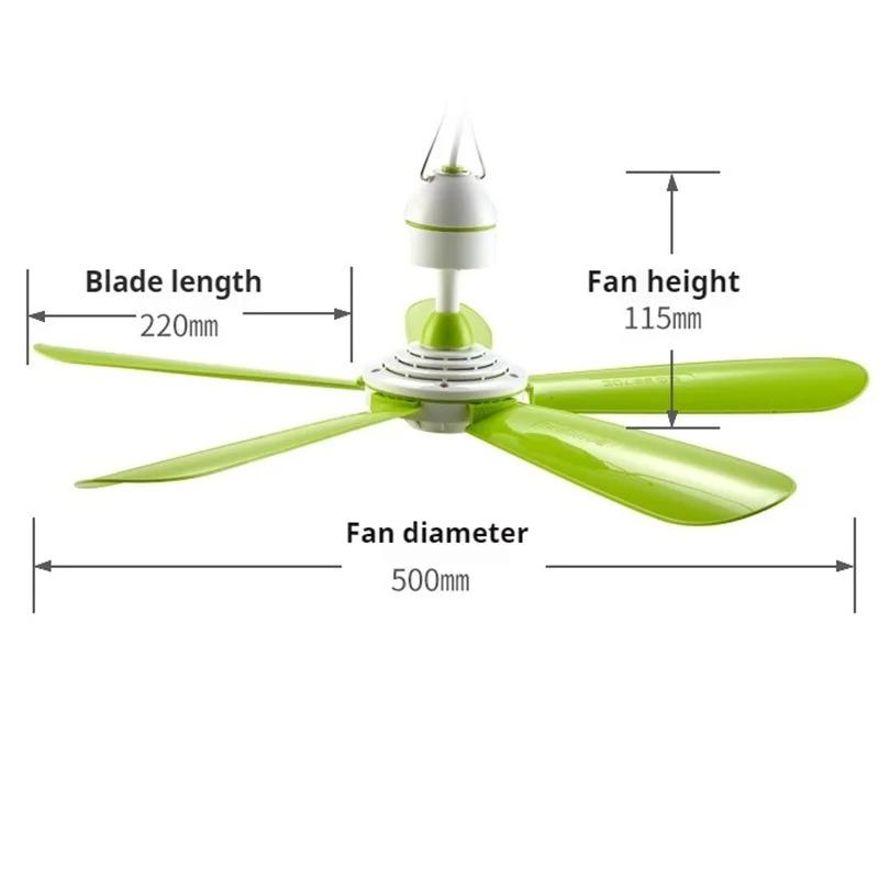 220V AU/EU/UK Silent 5 Leaves Ceiling Canopy fan with 1.8m switch Hanging Fan for Camping Bed Dormitory Tent celling fan